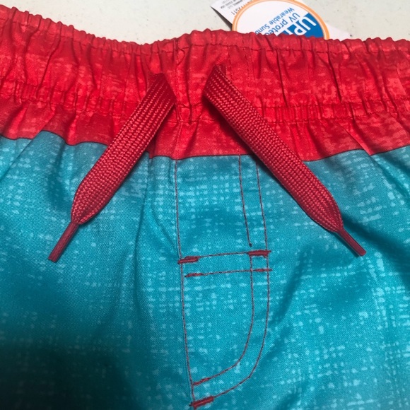 Highland Originals Hawaiian Island Tropical Hibiscus Boys Swim Trunks Sz 4 NWT - Picture 8 of 10